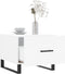 vidaXL - Salontafel - 50x50x40 - cm - bewerkt - hout - wit