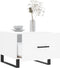 vidaXL - Salontafel - 50x50x40 - cm - bewerkt - hout - wit