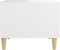 vidaXL - Salontafel - 50x50x40 - cm - bewerkt - hout - wit