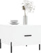 vidaXL - Salontafel - 50x50x40 - cm - bewerkt - hout - wit