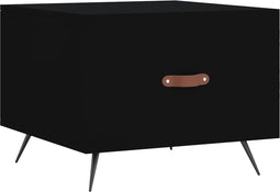 vidaXL - Salontafel - 50x50x40 - cm - bewerkt - hout - zwart