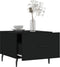 vidaXL - Salontafel - 50x50x40 - cm - bewerkt - hout - zwart