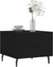 vidaXL - Salontafel - 50x50x40 - cm - bewerkt - hout - zwart