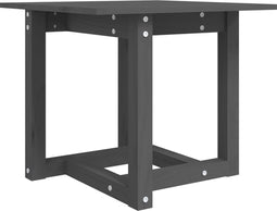 vidaXL - Salontafel - 50x50x45 - cm - massief - grenenhout - grijs