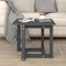 vidaXL - Salontafel - 50x50x45 - cm - massief - grenenhout - grijs