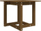 vidaXL - Salontafel - 50x50x45 - cm - massief - grenenhout - honingbruin