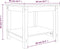 vidaXL - Salontafel - 50x50x45 - cm - massief - grenenhout