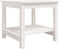 vidaXL - Salontafel - 50x50x45 - cm - massief - grenenhout - wit