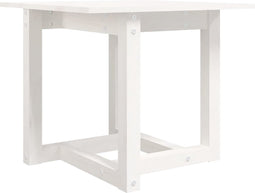 vidaXL - Salontafel - 50x50x45 - cm - massief - grenenhout - wit