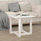 vidaXL - Salontafel - 50x50x45 - cm - massief - grenenhout - wit