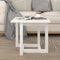 vidaXL - Salontafel - 50x50x45 - cm - massief - grenenhout - wit