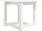 vidaXL - Salontafel - 50x50x45 - cm - massief - grenenhout - wit