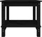 vidaXL - Salontafel - 50x50x45 - cm - massief - grenenhout - zwart