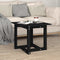 vidaXL - Salontafel - 50x50x45 - cm - massief - grenenhout - zwart