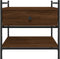 vidaXL - Salontafel - 50x50x50 - cm - bewerkt - hout - bruin - eikenkleur