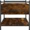vidaXL - Salontafel - 50x50x50 - cm - bewerkt - hout - gerookt - eikenkleurig