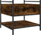 vidaXL - Salontafel - 50x50x50 - cm - bewerkt - hout - gerookt - eikenkleurig