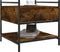 vidaXL - Salontafel - 50x50x50 - cm - bewerkt - hout - gerookt - eikenkleurig