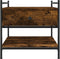 vidaXL - Salontafel - 50x50x50 - cm - bewerkt - hout - gerookt - eikenkleurig