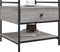 vidaXL - Salontafel - 50x50x50 - cm - bewerkt - hout - grijs - sonoma