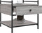 vidaXL - Salontafel - 50x50x50 - cm - bewerkt - hout - grijs - sonoma