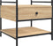 vidaXL - Salontafel - 50x50x50 - cm - bewerkt - hout - sonoma - eikenkleurig