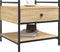 vidaXL - Salontafel - 50x50x50 - cm - bewerkt - hout - sonoma - eikenkleurig