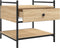 vidaXL - Salontafel - 50x50x50 - cm - bewerkt - hout - sonoma - eikenkleurig