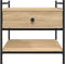 vidaXL - Salontafel - 50x50x50 - cm - bewerkt - hout - sonoma - eikenkleurig