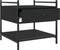 vidaXL - Salontafel - 50x50x50 - cm - bewerkt - hout - zwart