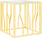 vidaXL - Salontafel - 50x50x50 - cm - roestvrij - staal - en - glas - goudkleurig