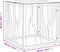vidaXL - Salontafel - 50x50x50 - cm - roestvrij - staal - en - glas - goudkleurig