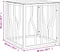 vidaXL - Salontafel - 50x50x50 - cm - roestvrij - staal - en - glas - zilverkleurig