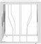 vidaXL - Salontafel - 50x50x50 - cm - roestvrij - staal - en - glas - zilverkleurig