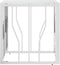 vidaXL - Salontafel - 50x50x50 - cm - roestvrij - staal - en - glas - zilverkleurig