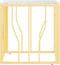 vidaXL - Salontafel - 50x50x50 - cm - roestvrij - staal - en - glas - goudkleurig