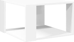 vidaXL - Salontafel - 51,5x51,5x30 - cm - bewerkt - hout - wit
