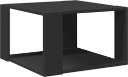 vidaXL - Salontafel - 51,5x51,5x30 - cm - bewerkt - hout - zwart