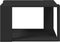 vidaXL - Salontafel - 51,5x51,5x30 - cm - bewerkt - hout - zwart
