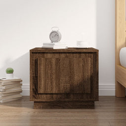 vidaXL - Salontafel - 51x50x44 - cm - bewerkt - hout - bruin - eikenkleur