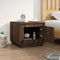 vidaXL - Salontafel - 51x50x44 - cm - bewerkt - hout - bruin - eikenkleur