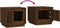 vidaXL - Salontafel - 51x50x44 - cm - bewerkt - hout - bruin - eikenkleur