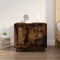 vidaXL - Salontafel - 51x50x44 - cm - bewerkt - hout - gerookt - eikenkleurig