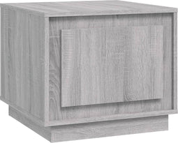 vidaXL - Salontafel - 51x50x44 - cm - bewerkt - hout - grijs - sonoma - eikenkleurig