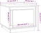 vidaXL - Salontafel - 51x50x44 - cm - bewerkt - hout - hoogglans - wit
