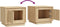 vidaXL - Salontafel - 51x50x44 - cm - bewerkt - hout - sonoma - eikenkleurig