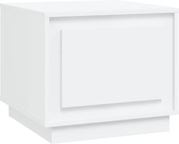 vidaXL - Salontafel - 51x50x44 - cm - bewerkt - hout - wit