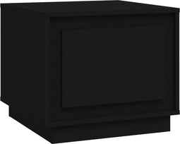 vidaXL - Salontafel - 51x50x44 - cm - bewerkt - hout - zwart