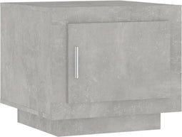 vidaXL - Salontafel - 51x50x45 - cm - bewerkt - hout - betongrijs