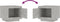 vidaXL - Salontafel - 51x50x45 - cm - bewerkt - hout - betongrijs